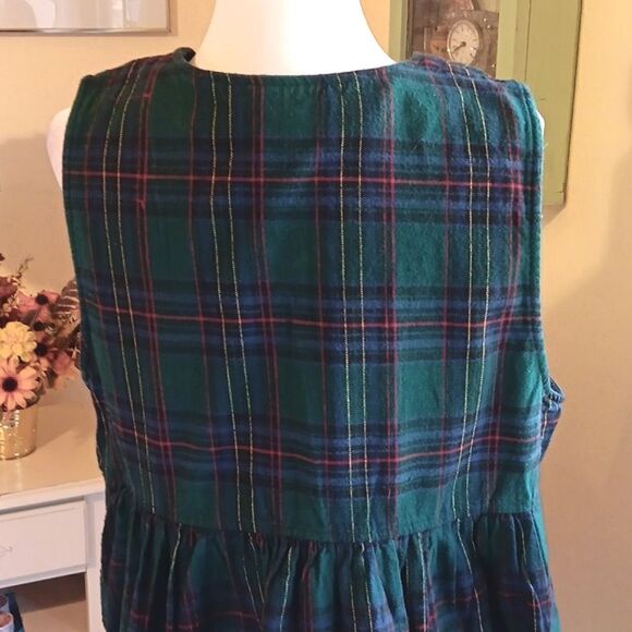 Vintage Honors Plaid Maternity Jumper Cottagecore, Coastal Cowgirl, Country - Picture 7 of 12